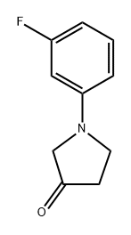 1-(3-fluorophenyl)pyrrolidin-3-one Struktur