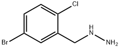 (5-bromo-2-chlorophenyl)methyl]hydrazine Struktur