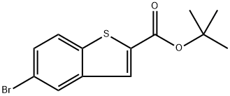 1,1-Dimethylethyl 5-bromobenzo[b]thiophene-2-carboxylate Struktur