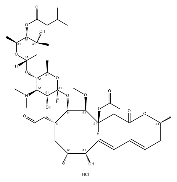 Josamycin, hydrochloride (8CI) Struktur