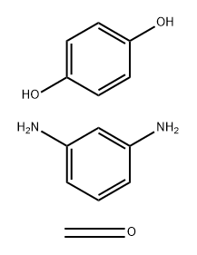 Formaldehyde, reaction products with 1,4-benzenediol and m-phenylenediamine, sulfurized Struktur