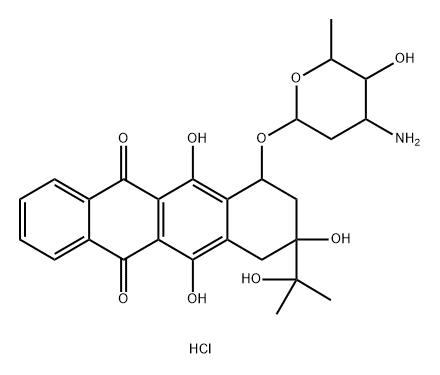 13-methyl-13-dihydrodaunorubicin Struktur