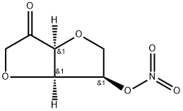 (3aα,6aα)-ヘキサヒドロ-6β-(ニトロオキシ)フロ[3,2-b]フラン-3-オン 化學(xué)構(gòu)造式