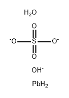 Lead hydroxide oxide sulfate Struktur