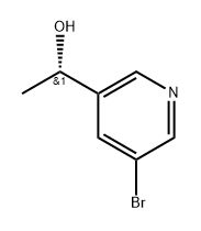 (1S)-1-(5-bromopyridin-3-yl)ethan-1-ol Struktur