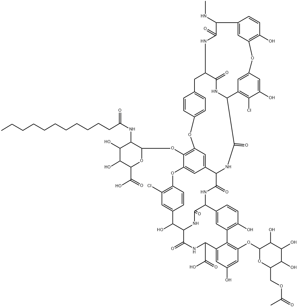 Parvodicin C4 Struktur