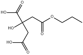 1,2,3-Propanetricarboxylic acid, 2-hydroxy-, 1-propyl ester Struktur