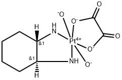 Platinum, [(1S,2S)-1,2-cyclohexanediamine-κN1,κN2][ethanedioato(2-)-κO1,κO2]dihydroxy-, (OC-6-33)- Struktur