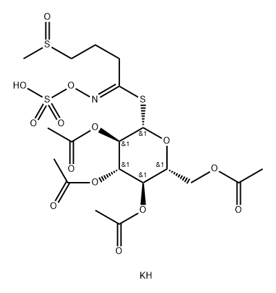 Glucoiberin, tetraacetate, potassium salt (6CI) Struktur