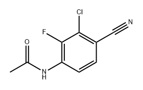 N-(3-chloro-4-cyano-2-fluorophenyl)acetamide Struktur