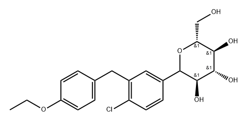 (3R,4R,5S,6R)-2-(4-chloro-3-(4-ethoxybenzyl)phenyl)-6-(hydroxymethyl)tetrahydro-2H-pyran-3,4,5-triol Struktur