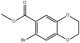 methyl 7-bromo-2,3-dihydrobenzo[b][1,4]dioxine-6-carboxylate Struktur