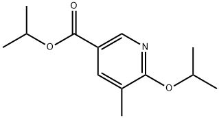 6-Isopropoxy-5-methylnicotinic acid isopropyl ester Struktur