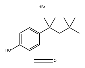 Formaldehyde, polymer with 4-(1,1,3,3-tetramethylbutyl)phenol, hydrobromic acid-terminated Struktur