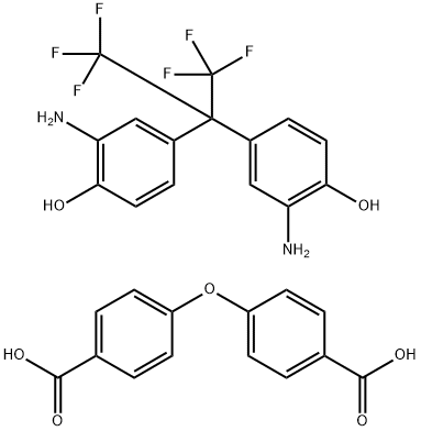 4,4'-Oxybisbenzoic acid polymer with 4,4'-[2,2,2-trifluoro-1-(trifluoromethyl)ethylidene]bis[2-aminophenol] Struktur