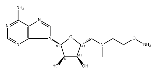 5'-deoxy-5'-(N-methyl-N-(2-(aminooxy)ethyl)amino)adenosine Struktur