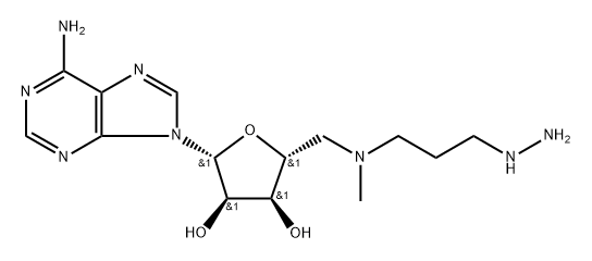 5'-deoxy-5'-(N-methyl-N-(3-hydrazinopropyl)amino)adenosine Struktur