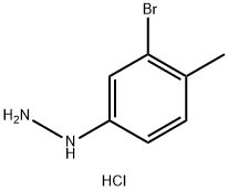 1-(3-Bromo-4-methylphenyl)hydrazine hydrochloride Struktur