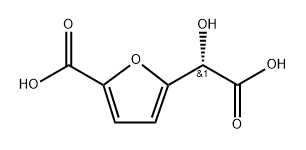 2-Furanacetic acid,5-carboxy-a-hydroxy-, (aS)- Struktur