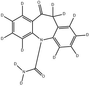 5H-Dibenz[b,f]azepine-1,2,3,4,6,7,8,9,10-d9-5-carboxamide-d2, 10,11-dihydro-10-d-11-oxo- Struktur