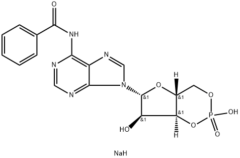 N6-benzoyl-Cyclic AMP (sodium salt) Struktur