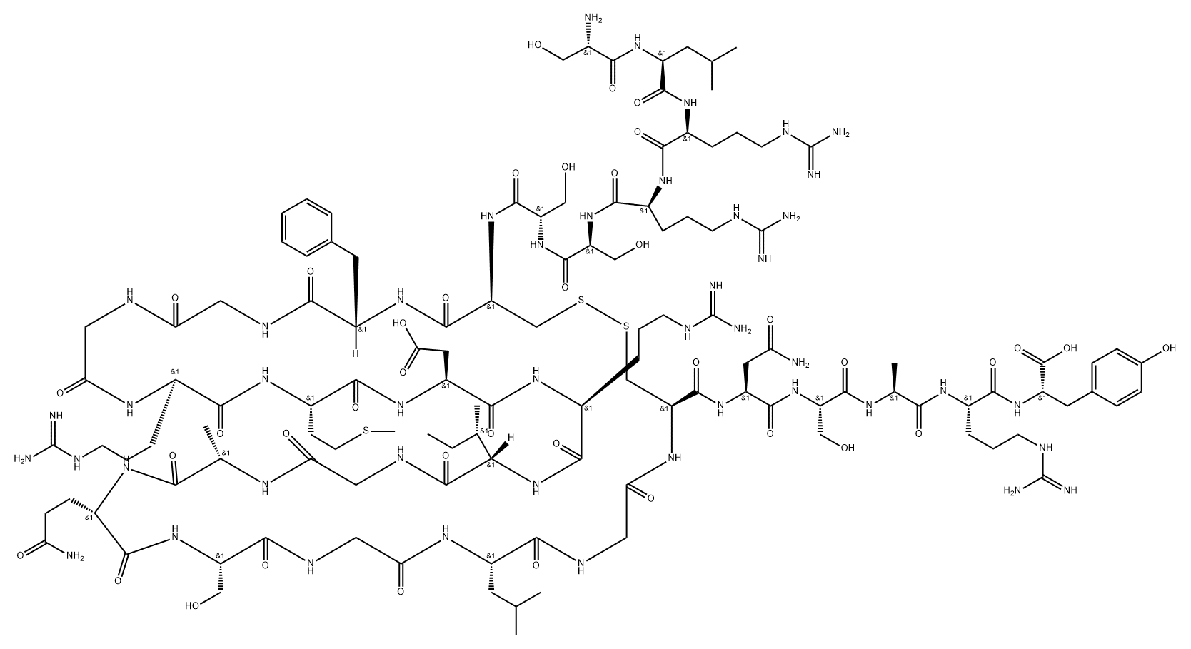 atrial natriuretic factor (1-28), Ala(26)- Struktur