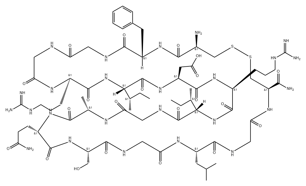 atrial natriuretic factor (7-23)amide Struktur