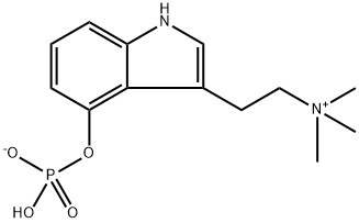 1H-Indole-3-ethanaminium, N,N,N-trimethyl-4-(phosphonooxy)-, inner salt Struktur