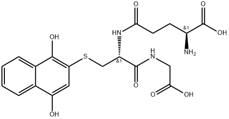 3-(glutathion-S-yl)-1,4-naphthoquinone Struktur