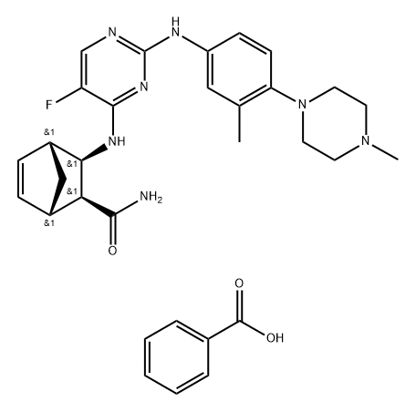 化合物 CENISERTIB BENZOATE 結(jié)構(gòu)式