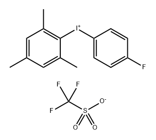 Iodonium, (4-?fluorophenyl)?(2,?4,?6-?trimethylphenyl)?-?, 1,?1,?1-?trifluoromethanesulf?onate (1:1) Struktur