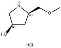 (3R,5R)-5-(methoxymethyl)pyrrolidin-3-ol hydrochloride Struktur