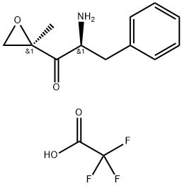 (S)-2-amino-1-((R)-2-methyloxiran-2-yl)-3-phenylpropan-1-one trifluoroacetate Struktur