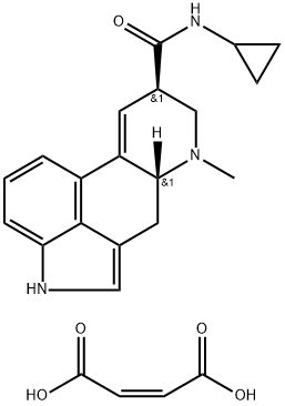 Lysergamide, N-cyclopropyl-, maleate (6CI) Struktur