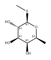 .beta.-L-Galactopyranoside, methyl 6-deoxy-1-thio- Struktur