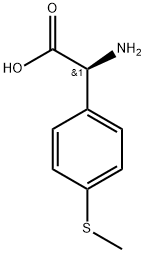 Benzeneacetic acid, α-amino-4-(methylthio)-, (S)- (9CI) Struktur