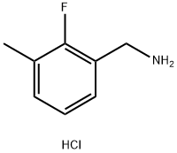 (2-Fluoro-3-methylphenyl)methanamine hydrochloride Struktur