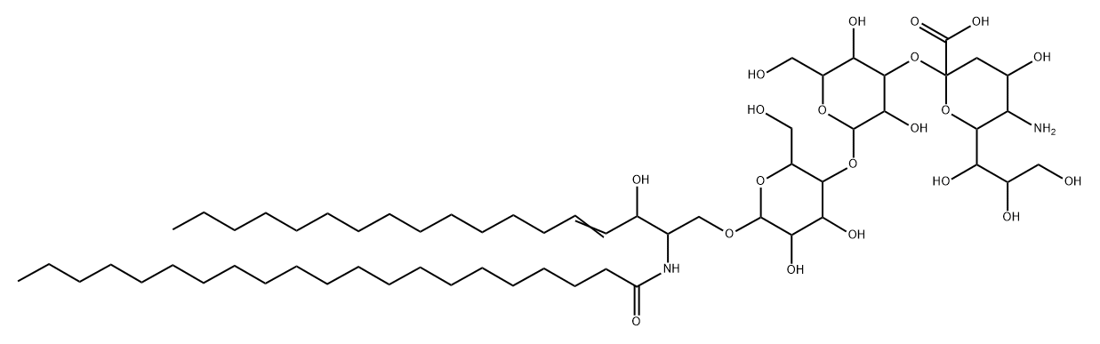 de-N-acetylneuraminyllactosylceramide Struktur