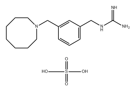 Guanidine, (3-(hexahydro-1(2H)-azocinylmethyl)benzyl)-, sulfate Struktur