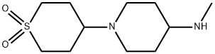 4-(4-(methylamino)piperidin-1-yl)tetrahydro-2H-thiopyran1,1-dioxide Struktur