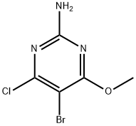 5-Bromo-4-chloro-6-methoxypyrimidin-2-amine Struktur