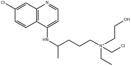 N-Chloromethyl Hydroxychloroquine Iodide  (>90%) Struktur