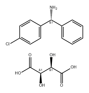 (-)-α-(4-CHLOROPHENYL)BENZYLAMINE (+)-TARTRATE SALT Struktur