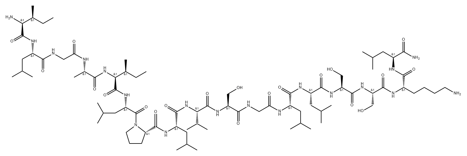 Alyteserin-2c Struktur