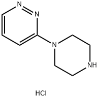 Pyridazine, 3-(1-piperazinyl)-, hydrochloride (1:4) Struktur