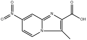 3-methyl-7-nitroimidazo[1,2-a]pyridine-2-carboxylic acid Struktur