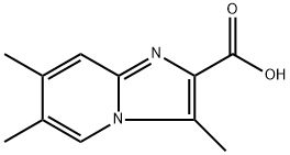 3,6,7-trimethylimidazo[1,2-a]pyridine-2-carboxylic acid Struktur