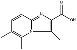 3,5,6-trimethylimidazo[1,2-a]pyridine-2-carboxylic acid Struktur