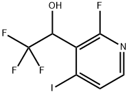 3-Pyridinemethanol, 2-fluoro-4-iodo-α-(trifluoromethyl)- Struktur