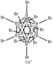 Cesium dodecabromododecaborate Struktur